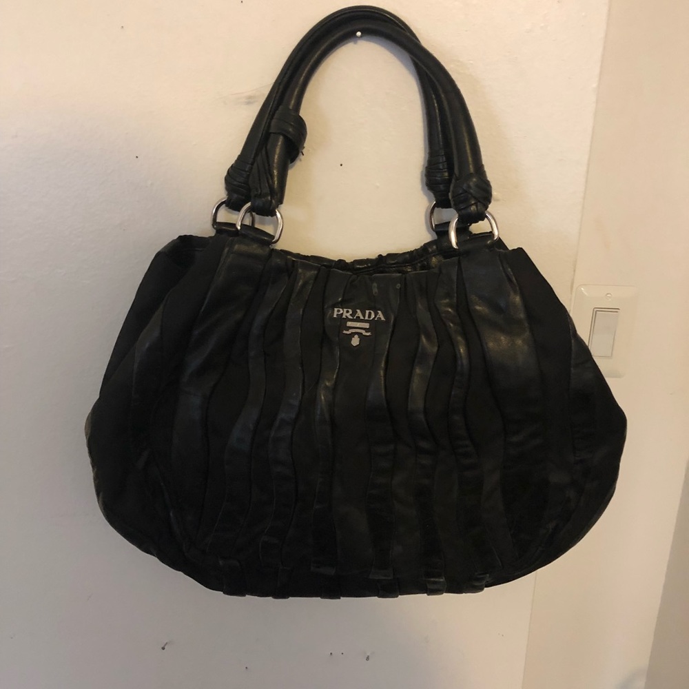 Like new- Prada Tessuto Nappa Leather bag